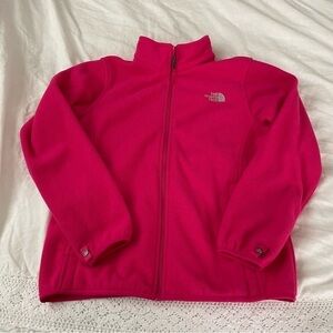 The North Face girls youth Large 14/16 pink/fuchsia fleece jacket